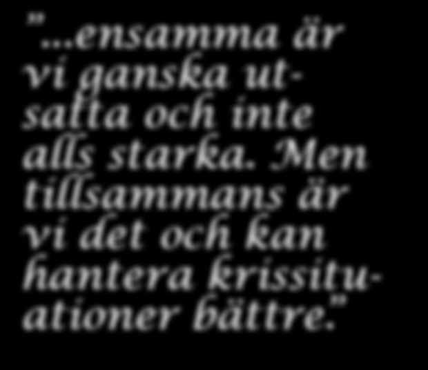 Syftet med informationen är att vi ska bli bättre förberedda på följderna av allvarliga Ledamöter Olle Lundström Kolonivägen 6 08-774 99 49 Björn Herrmann Stambanevägen 43 070-756 86 69 Jennifer