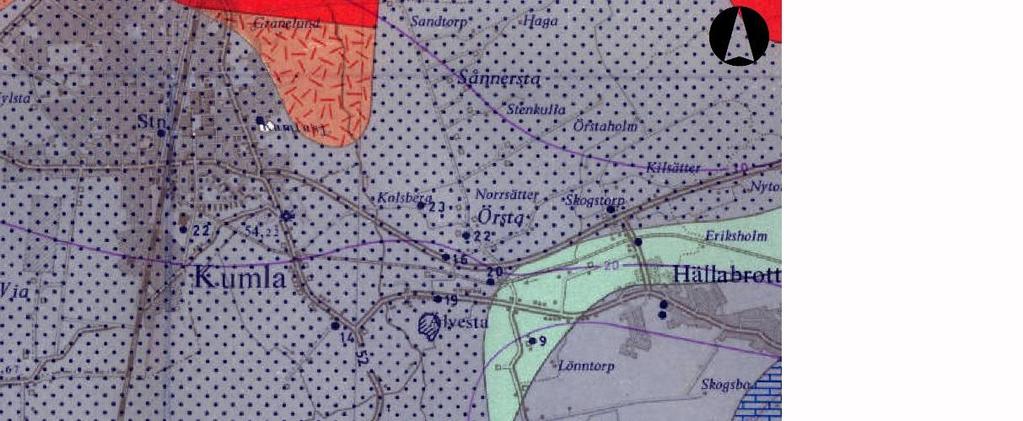 Geologi - berg Sandsten på