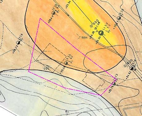 Samrådsredogörelse GRANSKNINGSHANDLING 4(11) 1.2. Vidare anges i planbeskrivningen att marken är relativ plan inom detaljplaneområdet med en maximal höjdskillnad på 0,5 m.