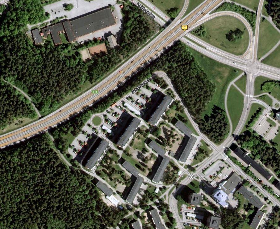 2017-02-13, rev: 2019-01-25 sid 5 (11) Figur 3. Satellitbild över fastigheten Urberget 1, Google Maps.