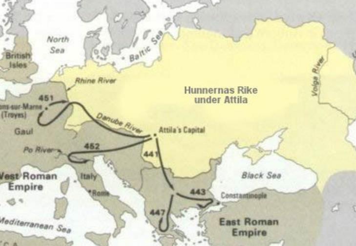 Översikt Rysslands historia: Hunnerna 370-453 e.kr. År 1000 f.kr år 0 År 6000 f.kr 2000 f.kr 1000 f.kr 500 f.