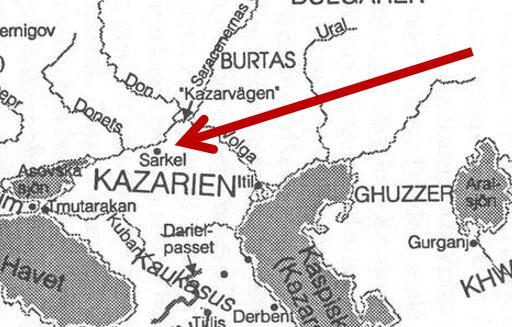 Genom att bygga fästningen Sarkel behärskade kazarerna området totalt.