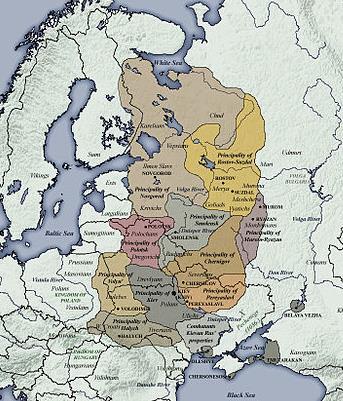 kr 0 500 1000 1500 2000 Kievriket (860-1240) Kiev ligger oerhört strategiskt vid