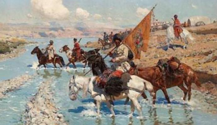 Kosackerna var skickliga krigare och nyttjade sina hästar fenomenalt.