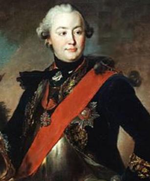 Katarina var kusin med vår svenske kung Gustav III. Peter III och Katarina Katarina var 15 år då hon anlände till Ryssland för att gifta sig med Peter III. Ett äktenskap som blev mycket olyckligt.
