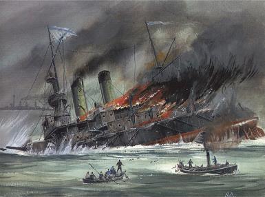 Det var en sedvänja att folket skänktes mat och gåvor. Allt slutade med en katastrof. Tusentals människor trampade ned varandra då panik uppstod. Krig med Japan 1904-1905.