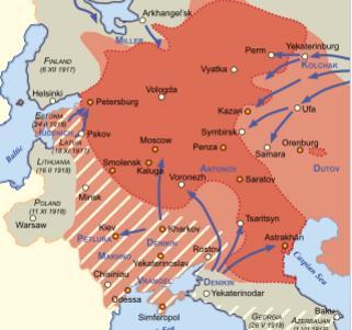 Översikt Rysslands historia: Revolution och inbördeskrig 1917-1923. År 1000 6000 f.kr 2000 f.kr 1000 f.kr 500 f.