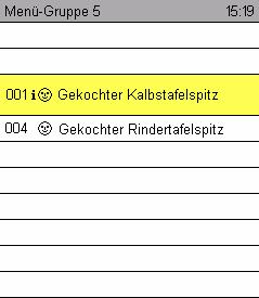6. -Gruppen im vollautomatischen Betrieb 6.1 Auswahl und Start aus der -Gruppe Über die Sensortasten -Gruppe öffnet sich die Bildschirmanzeige -Gruppe.