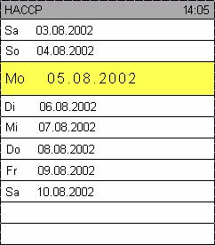 10.2 Auswahl und Druck von Garprotokollen Das Verbindungskabel darf nur im ausgeschalteten Zustand von Drucker und Gerät ein- bzw.