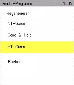 und Klarspüler enthalten Über Sensortaste Sonderprogramm anwählen und mit OK bestätigen Mit Joker Scout Richtungspfeilen gewünschte Reinigungsstufe anwählen und mit Start/Stop starten.