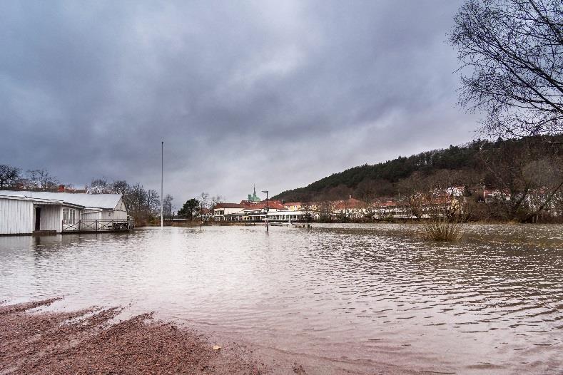 Foto: Most Photos. Översvämning i Göta älv Kostnader till följd av översvämningar Översvämningar har inträffat många gånger i kommunen.