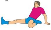 20 sekunder. 4. Vila eller skaka benet i ca 5 10 sekunder. 1. Sätt dig ner så knäna pekar framåt och böj dig sedan lätt tillbaka så du känner stretch i framsida ben. 2.