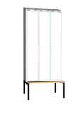 STANDARDNÍ DESIGN TYPY - Other colours are available Tillbehör 1-module sekce s lavičkou, width seatbench. 1 dveře. 1 door.