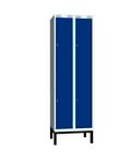 STANDARD DESIGN - Other colours are available Tillbehör 1-module with leg. 2 doors. Total width 300 mm, locker depth, total height 1940 mm. Grey lacquered frame, RAL 7035. Art.