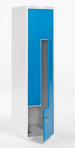 400 mm Z-skåp Z Z med locker šatník metalldörr with s kovovými steel door dveřmi Robusta och Robust Stabilní platsbesparande locker šatní skříň, ideal která for plåtskåp when šetří místo, space is at