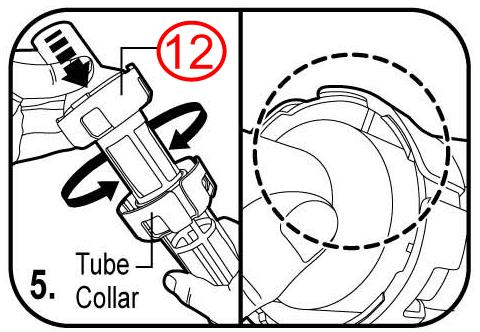 One way valve Backventil Filter Basket - Filterkorg 3. Skölj filterkorgen med vatten för att avlägsna skräp som fastnat på insidan. 4. Byta ut filterkorgen.