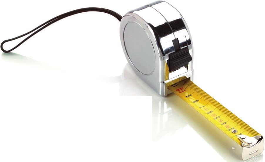 F103 Flexometro Cromado / Tape ruler Cromado 3mts.