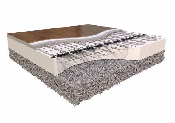 FÖRLÄGGNINGSSÄTT PURMO MODUL PURMO MODUL FÖR INGJUTNING INGJUTNING MED PURMO MODUL RÖRHÅLLARSKENA Purmo Modul Rörhållarskena är en plastskena med rörfixeringsmöjlighet var 50 mm som fästs på