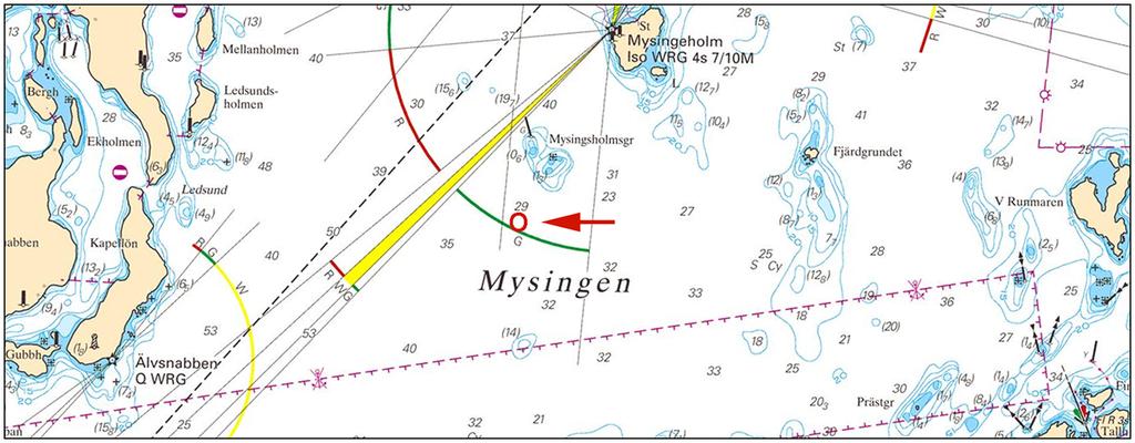 Sjökort: 616, 6162, 6163 Notiser som utgår: 2015:574/10817 Stryk ODAS boj a) 58-59,31N 018-14,69E Stryk specialprick Fl(5) Y 20s b) 58-59,32N 018-14,64E Bsp