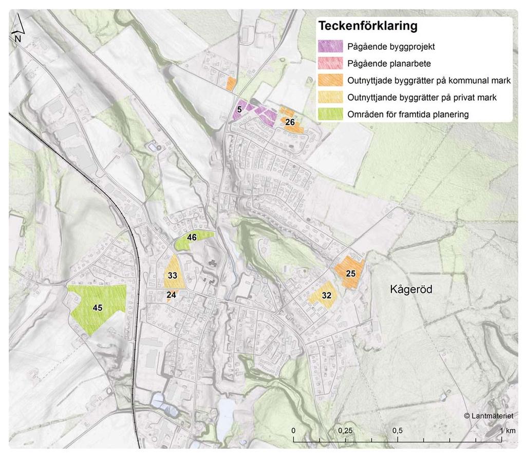 Planer för möjliga bostäder i Kågeröd Figur 78. Planer för möjliga bostäder i Kågeröd. Källa: Svalövs kommun.