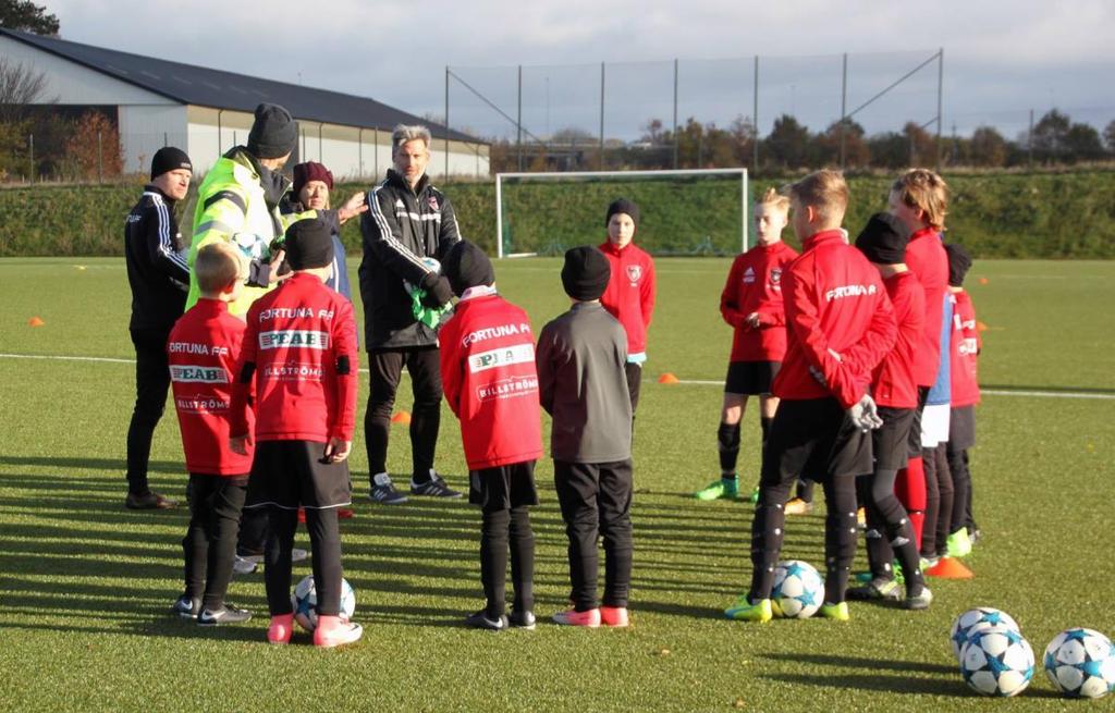 11-12 år Fortuna FF:s spelfilosofi När man spelar fotboll i Fortuna ska glädje, lek och social samhörighet vara vägledande.