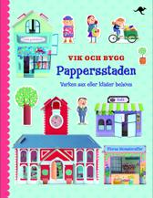 Skapa en hel stad i miniatyr - komplett med rådhus, blomsteraffär, grönsakshandel och kafé! Sätt ihop alla byggnader och låt dina små invånare ta plats.