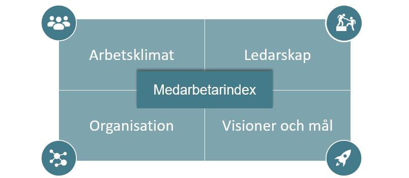 Medarbetarindex per lärosäte MI per lärosäte Luleå Tekniska Universitet 73% Karolinska Institutet 71% Försvarshögskolan 71% Uppsala Universitet 70% Blekinge Tekniska Högskola 71% SLU 71% Chalmers 70%