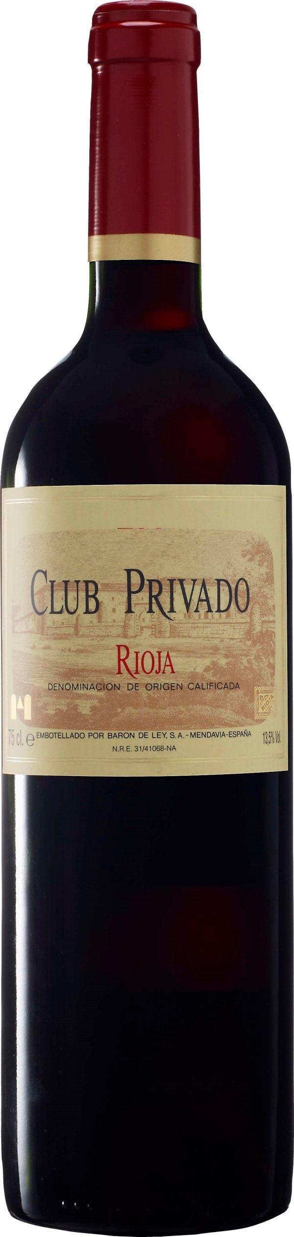 Baron de Ley Rioja Club Privado 2016 Rioja, Spanien Intensivt röd färg. Doften är fruktig, med inslag av stall, vanilj och mörka bär.