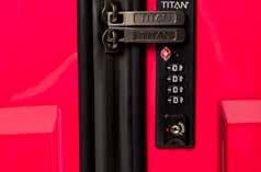 X TITAN:s exklusivt TSA-lås.