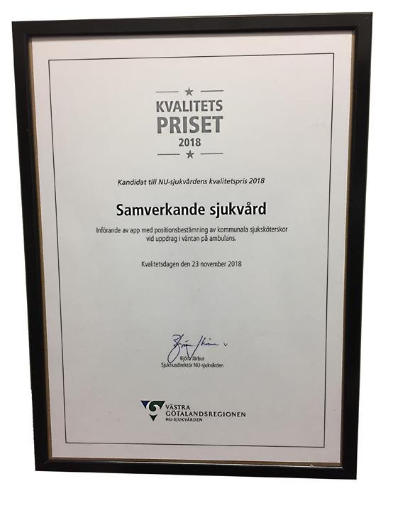 Genom införandet av OptiRes kan operatören på SOS Alarm se var kommunens sjuksköterskor som bär larmtelefonen befinner sig och på så vis uppskatta tidsvinsten vid utlarmning av IVPA-uppdrag.