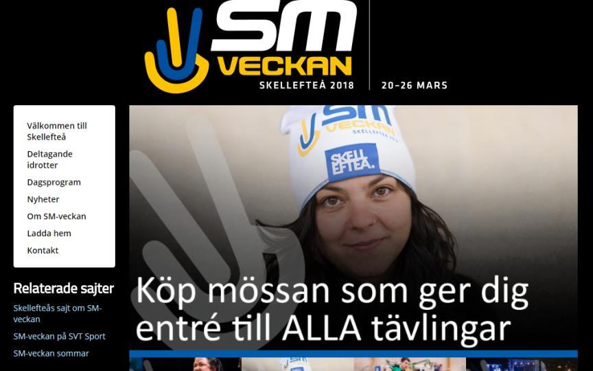 21 Information Riksidrottsförbundet www.smveckan.se Visit Skellefteå http://visitskelleftea.