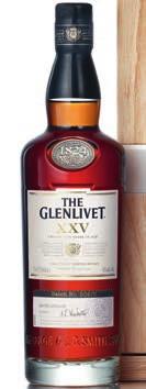 The Glenlivet XXV 25 yo Nr 1050521 3340,00 kr 70cl 3/kolli Alkoholhalt 43% Doft Mörk choklad och sultanrussin Smak Fyllig mjuk sötma, torkad frukt, nötter och krydda.