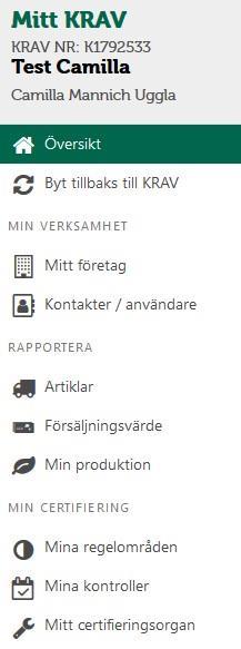 Så här gör du för att registrera artiklar: 5) Klicka på Artiklar i menyn till vänster (för att