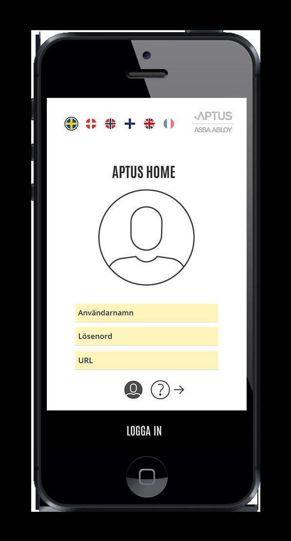 Aptus Home Appen Aptus Home är Aptusportal Styra i mobilläge.