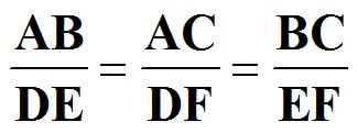 = E A = D S A S (b) ABC ~ DEFA