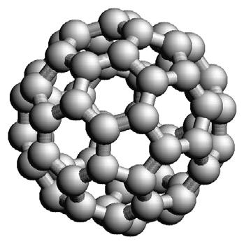 Kolnanomaterial: fullerener Fulleren-molekylen C 60 hittades 1985 av Kroto, Smalley & co.