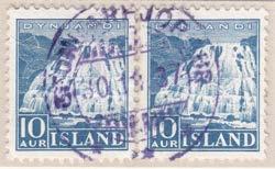 B2a Grundarfjörður anvendt 30.11.1937 med violet stempelfarve. Pris. Der er foretaget en generel justering af de tidligere angivne priser.