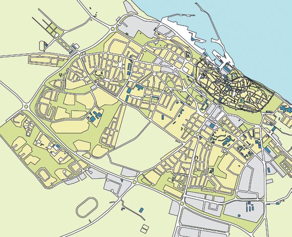Upptagningsområdet är södra Visby, Eskelhem, Västerhejde, Träkumla och Stenkumla. Skolan har ca 520 elever.