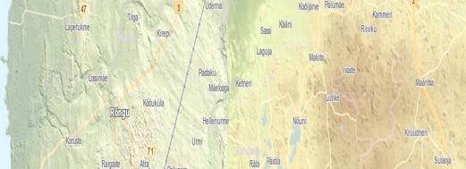 Topographic map The