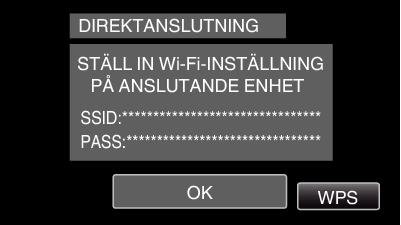 0 För information om hur man aktiverar WPS, se instruktionsbok till den anordning som används.