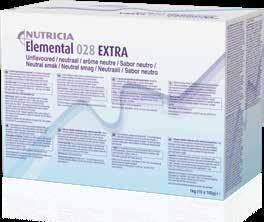 Elemental 028 Extra är en näringsmässigt komplett elementardiet avsedd för personer med skadad mag-tarmkanal.