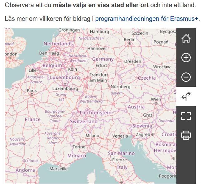 Använd avståndsberäknaren https://ec.europa.