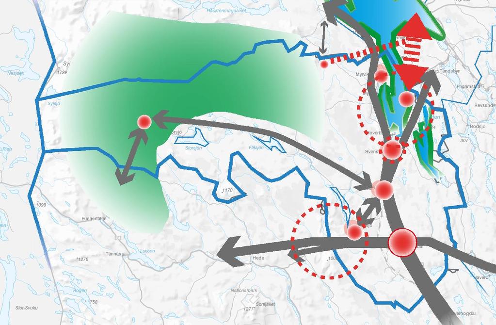 Förutsättningar Bergs kommun Storlek 6145 km 2