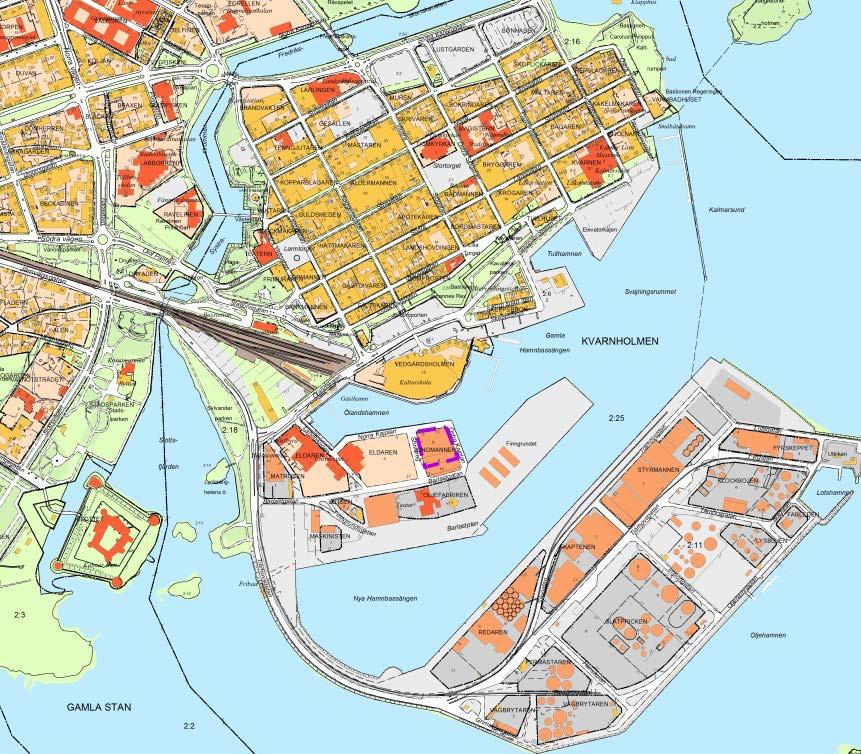 Samhällsbyggnadskontoret Planbesked 2(9) Enligt ansökan om planbesked vill fastighetsägaren vara med och utveckla området i hamnen med en ny byggnad i 6 plan