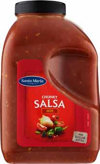 200084 Organic Taco Sauce, plastburk, mild 3700 g 2 4825 Salsa Base, pouches 2040 g 4 3764 Pizza Sauce 280