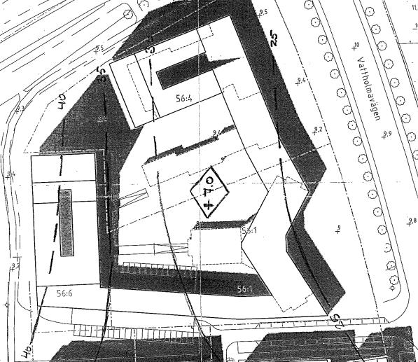 Figur 3: Lerdjup samt restriktioner för dränerande ingrepp. Bild från NCC Teknik Kv Orgeln, Uppsala. Teknisk PM Geoteknik.