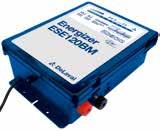 Elstängselaggregat batteridrivna Aggregat E8BM Aggregat i litet utförande. Kan drivas med nätspänning eller 12V batteri. Perfekt för mindre betesmarker, paddock, hobbystängsel och för känsliga djur.