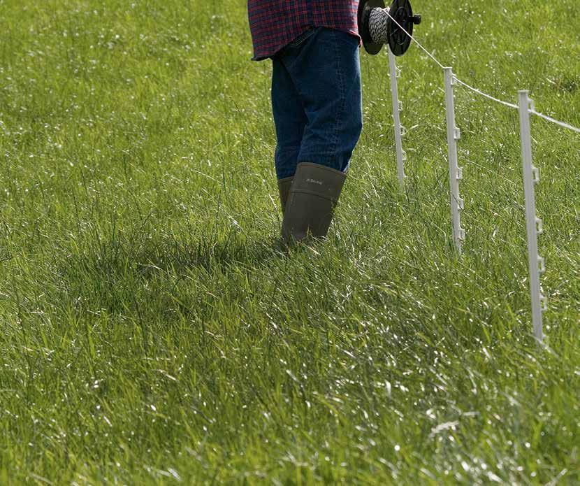 97270463 39,- (49,-) DeLaval fjäderstålstolpar Fjäderstålstolpar används för tillfälliga stängsel och med fördel då marken är hård. 4. Grå oval fjäderstolpe, med universalisolator. För nötkreatur.