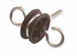 94247051 25-pack 161,- (202,-) Ringisolator PND Unik ringisolator i plast. Borra 8 mm hål i stolpen, slå in med hammare. För band upp till 10 mm. För tråd och rep upp till 6 mm.