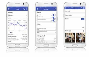 Du får en översikt över din mjölkproduktion, en inkomstkalkyl och avvikelselarm direkt till din smartphone, platta eller dator.